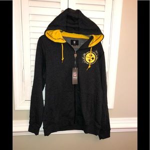 womens steelers zip up hoodie